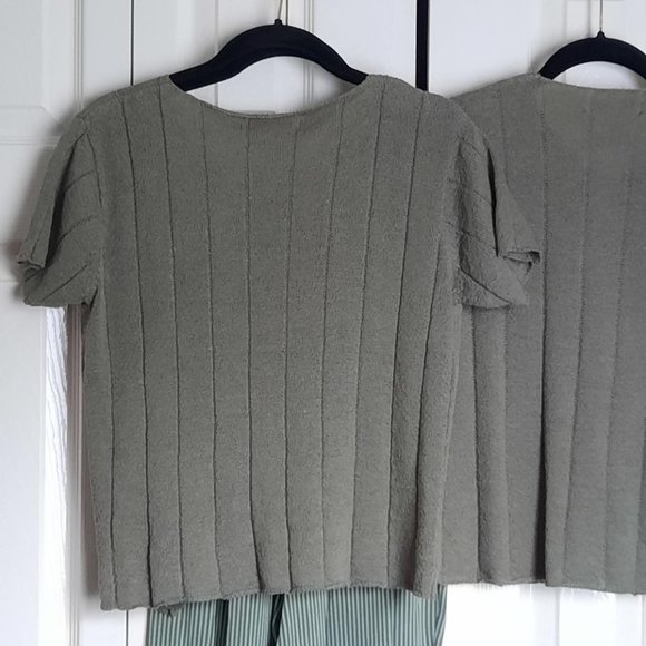 Jones New York Sport Petite 2-Piece Sweater Set Moss / Olive Size Small P - Picture 2 of 6